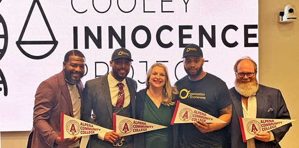 Cooley Law School Innocence Project hosts wrongful conviction discussion at Alpena Community College