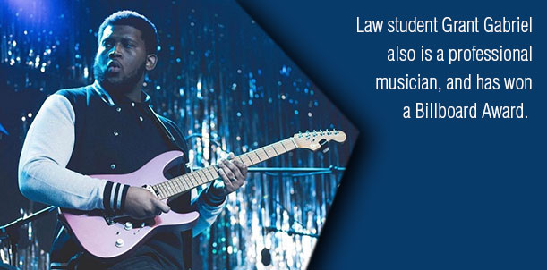Paralegal, musician makes career move to law school  