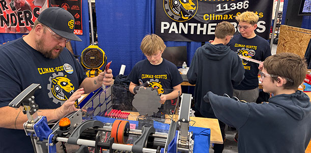 PantherBots make big splash on robotic scene with 4th place finish, rookie all-star award at first competition